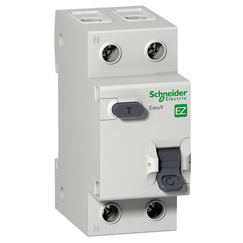 Дифференциальный автоматический выключатель Schneider Electric EASY 9 1P+N 32А 30мА C AC 4,5 кА - Электрика, НВА - Модульное оборудование - Дифференциальные автоматы - Магазин сварочных аппаратов, сварочных инверторов, мотопомп, двигателей для мотоблоков ПроЭлектроТок